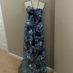 Xhilaration Multi colored strapless dress - M